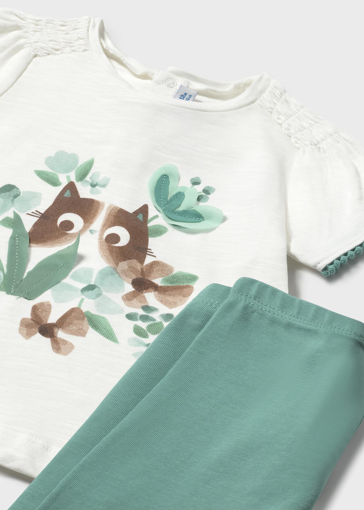 Ensemble leggings unis et t-shirt bébé