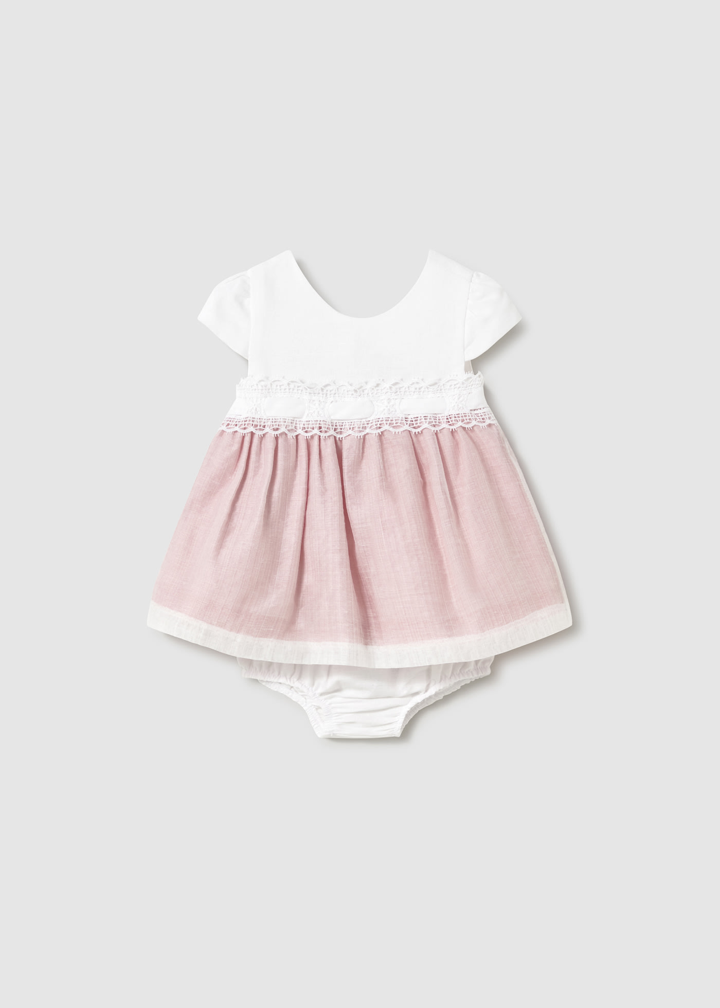 Vestito  con copri pannolino cerimonia neonata