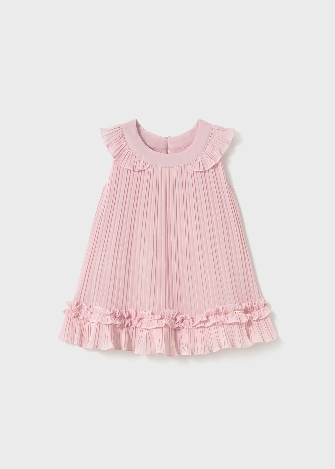 Vestito plissettato chiffon neonata