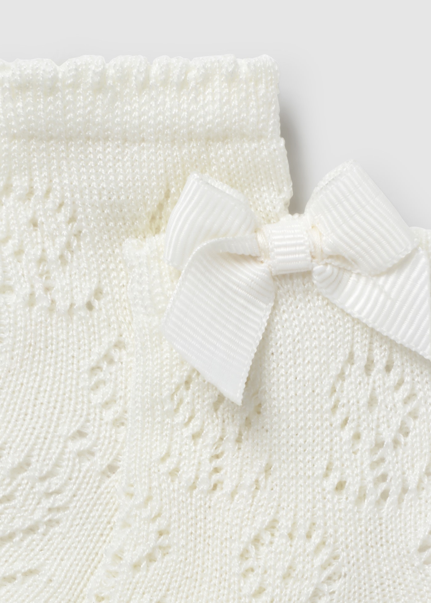 Newborn girl openwork socks
