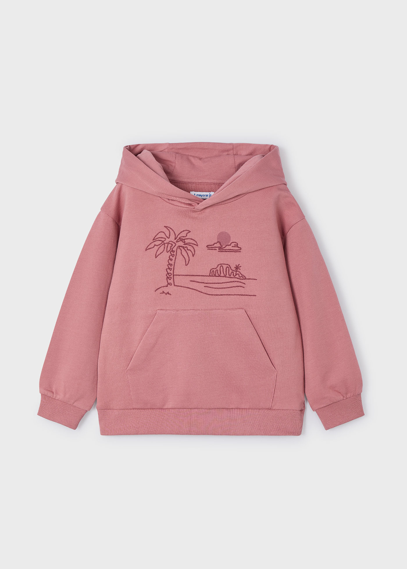 Sudadera bordada capucha niño