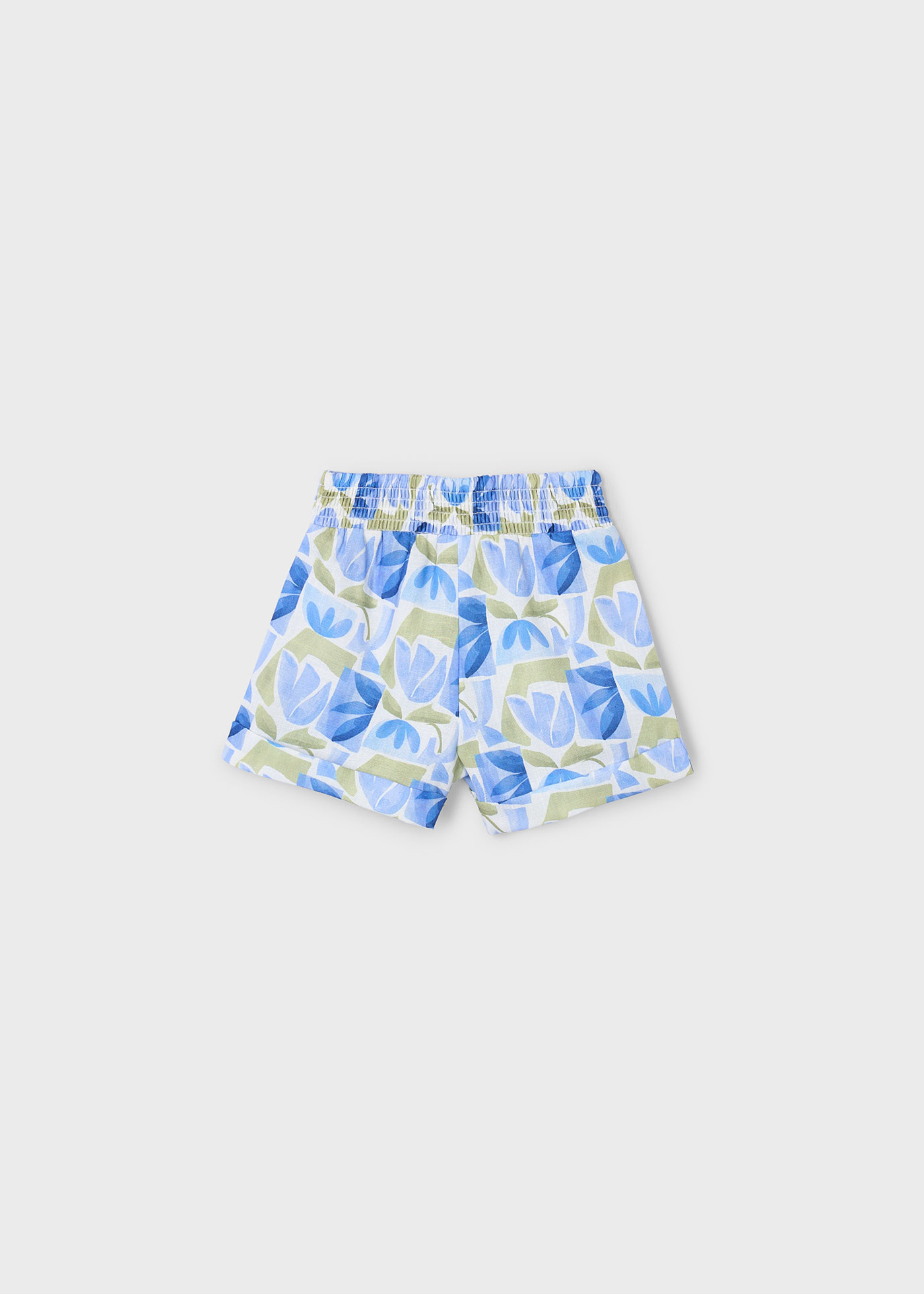 Pantaloncino fiori geometrico bambina