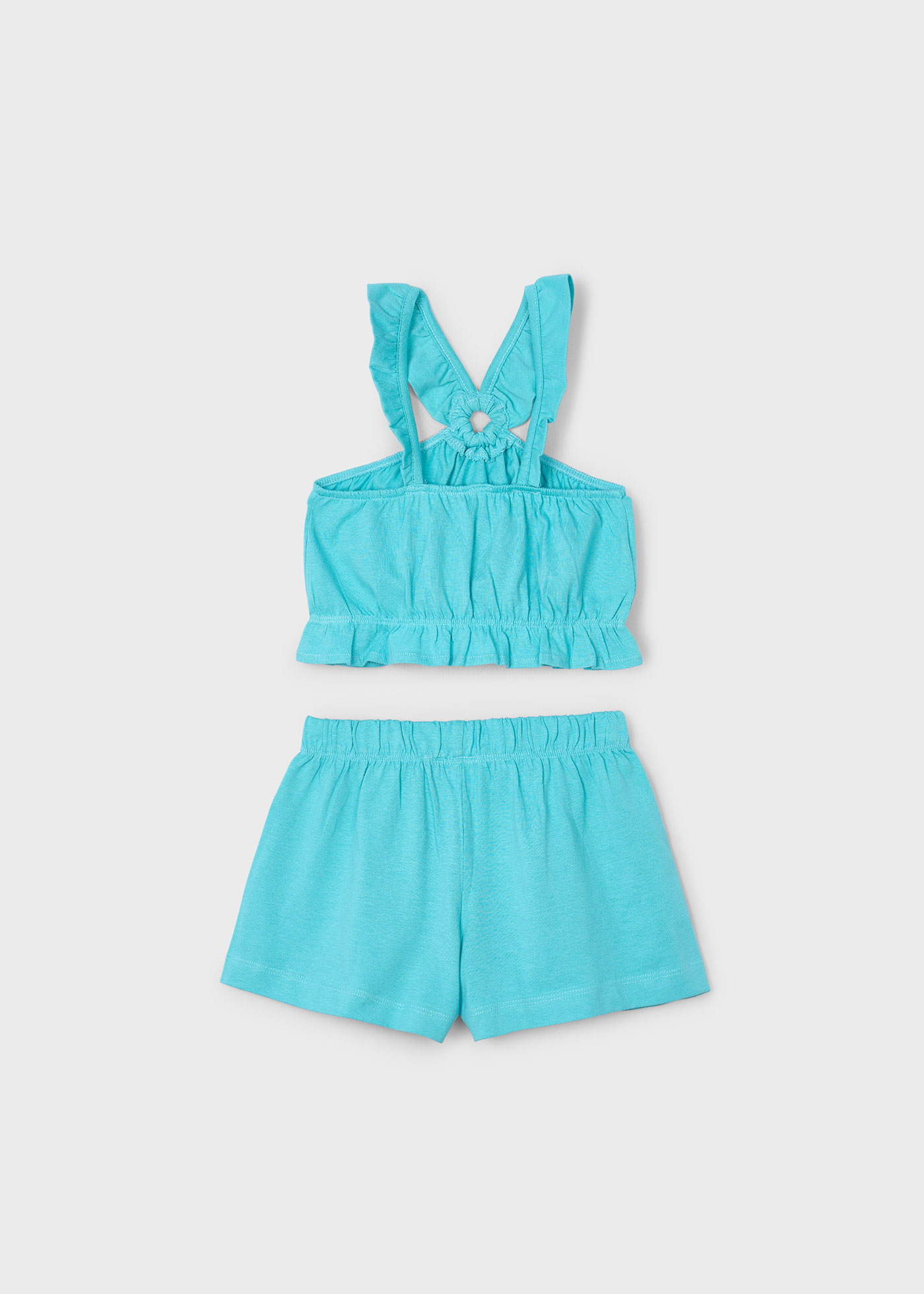 Completo shorts e top bambina