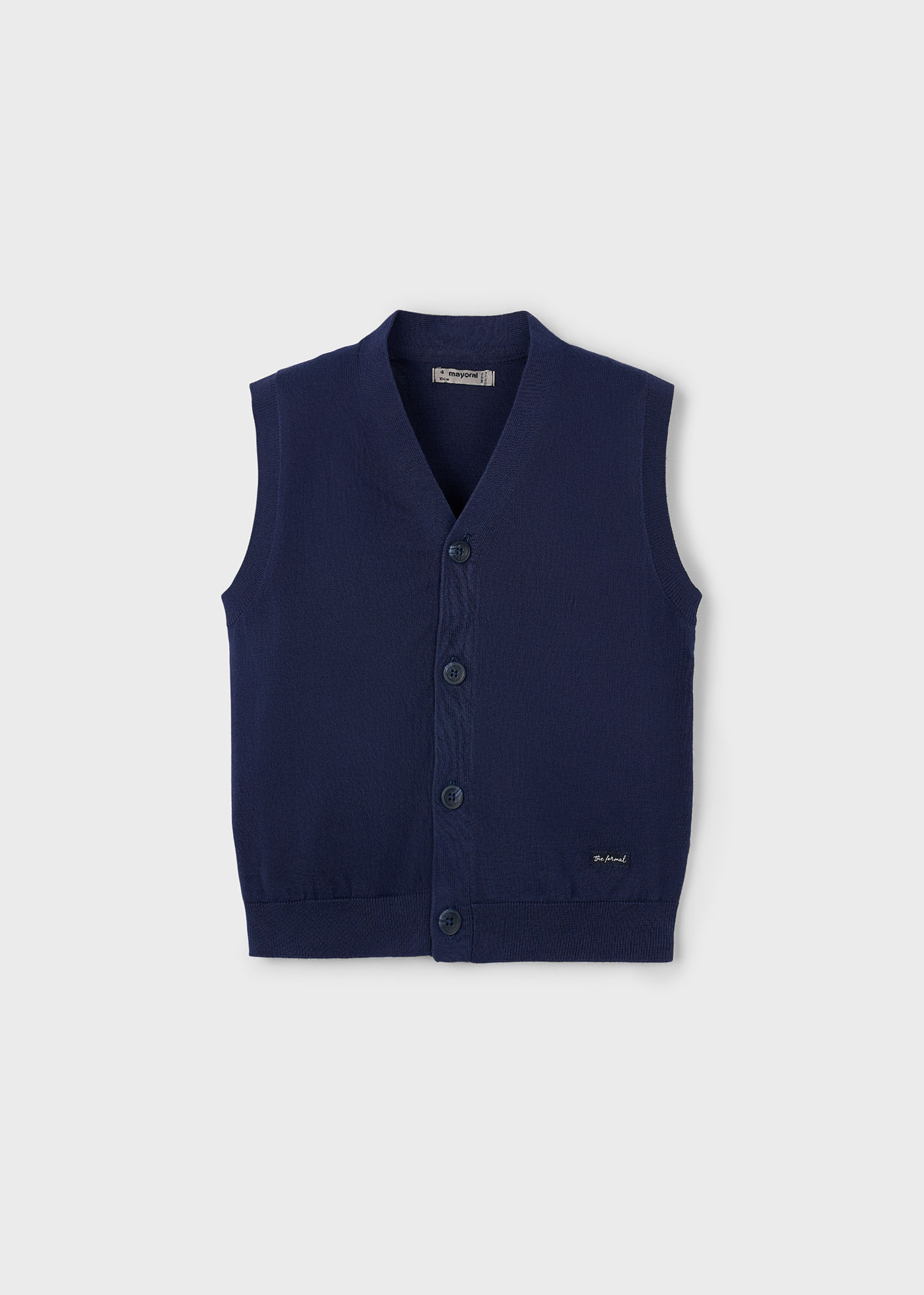 Boy tricot button vest