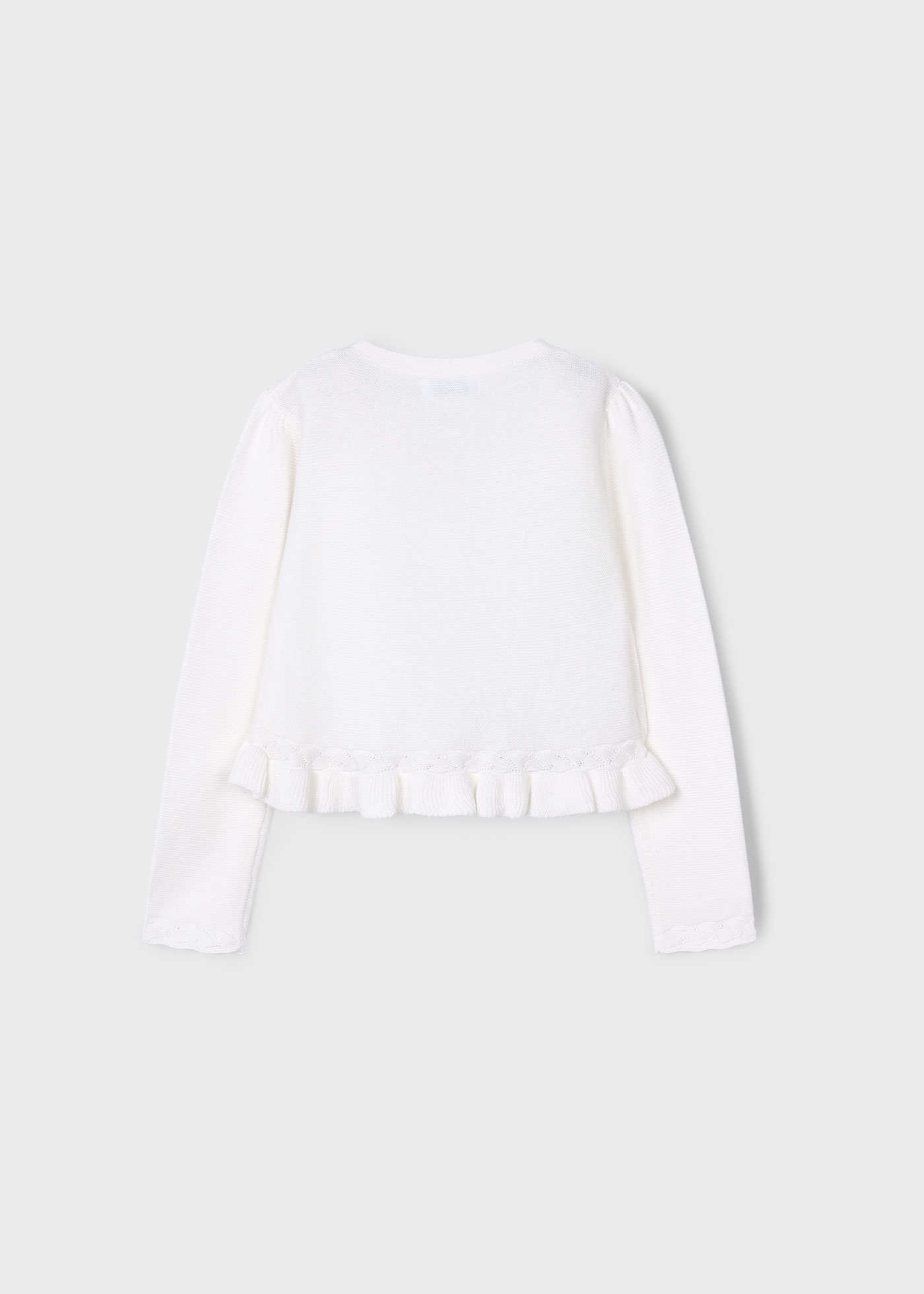 Cardigan tricot cu detalii impletite fetita