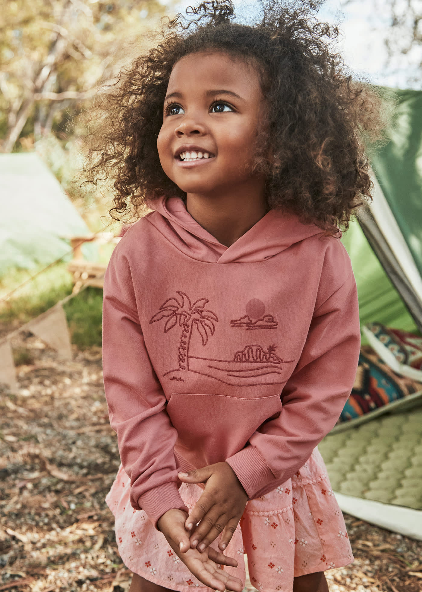 Felpa ricamo cappuccio unisex