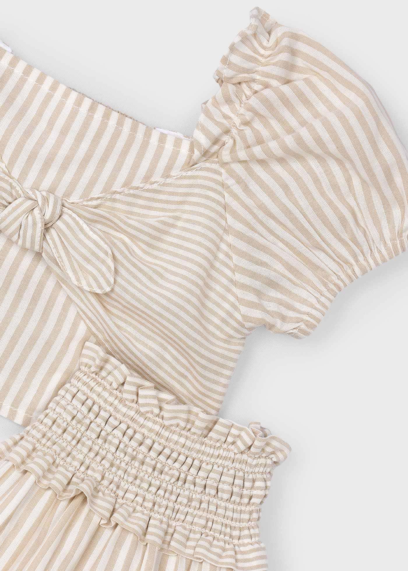 Girl striped skirt and top set