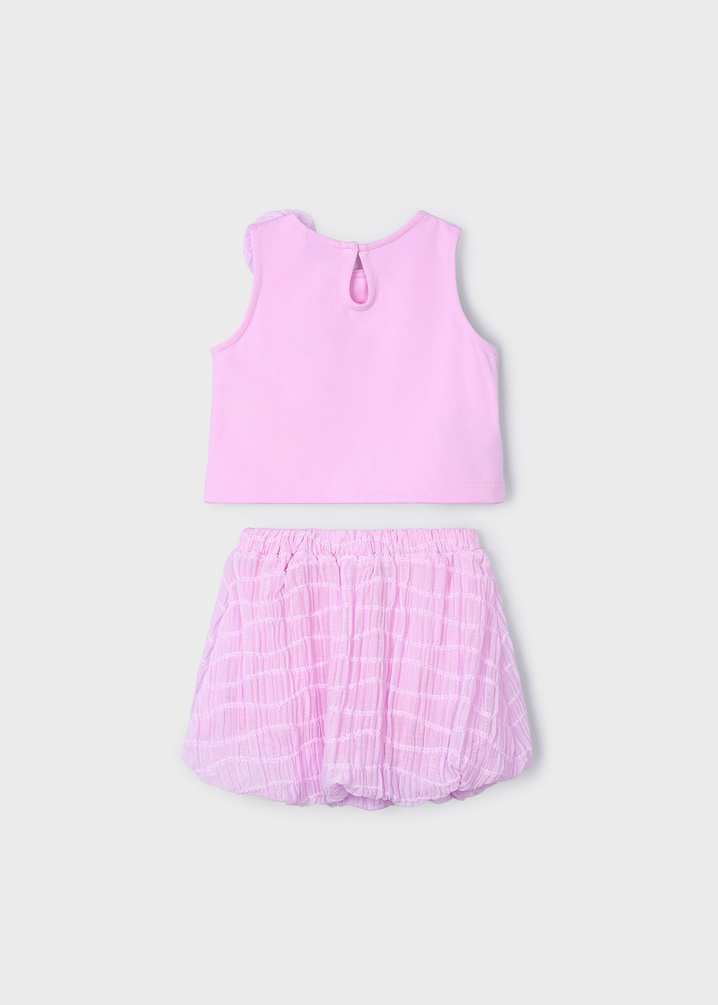 Conjunto saia balão e top menina