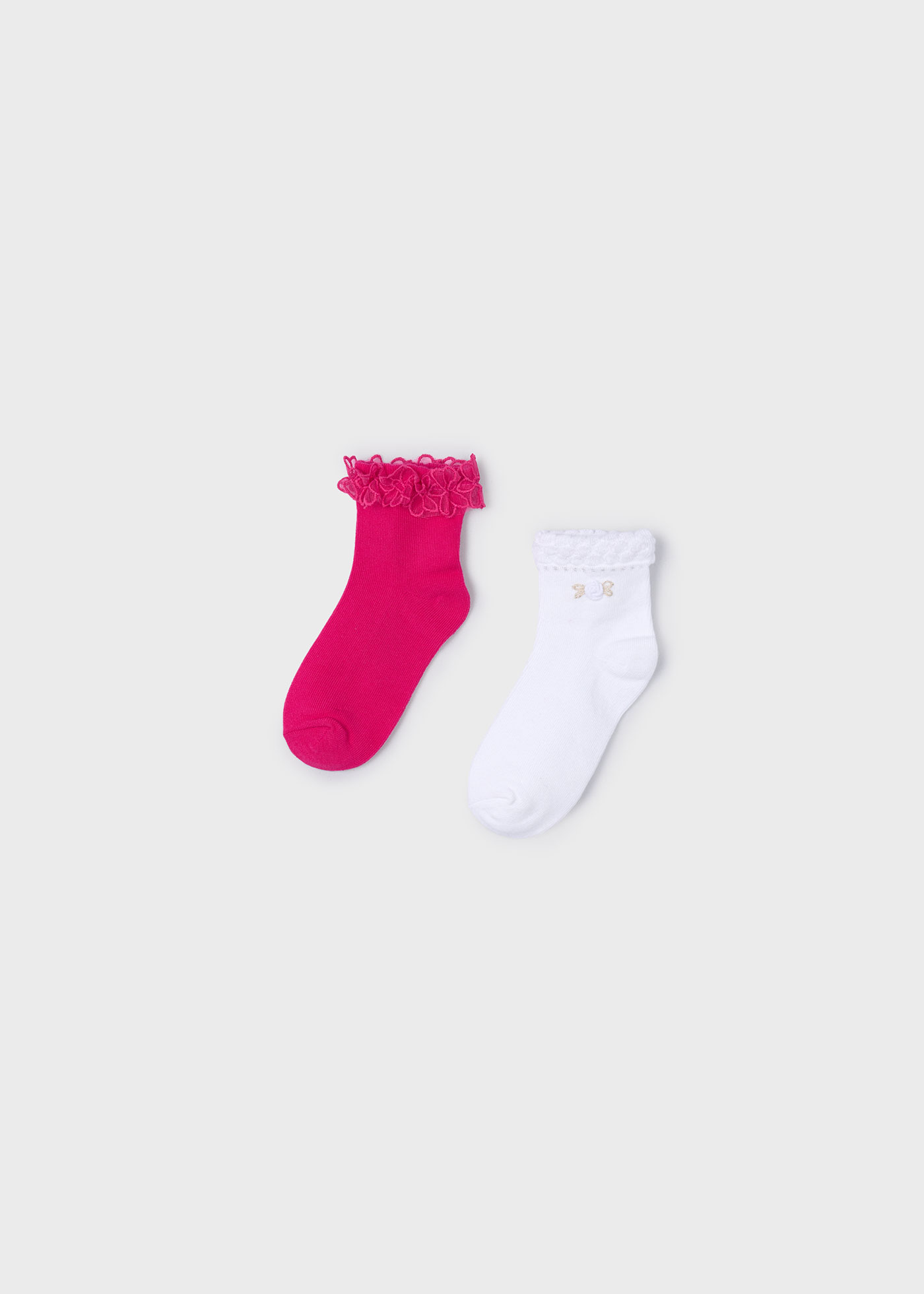 Lot de 2 chaussettes fantaisie fille