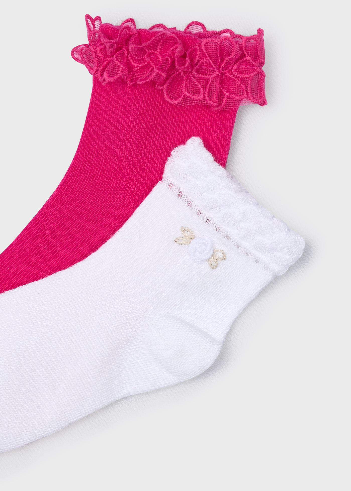 Lot de 2 chaussettes fantaisie fille