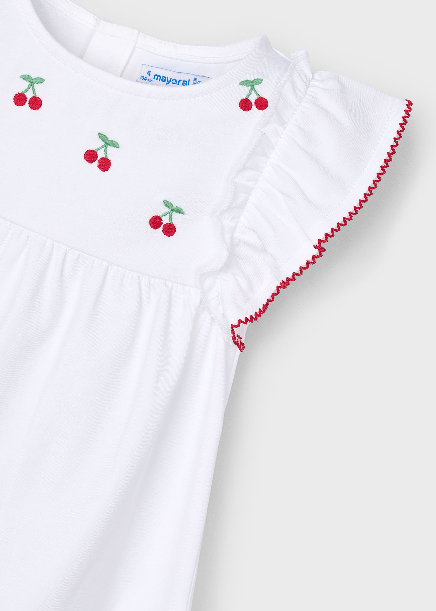 Bluza brodata cirese fetita