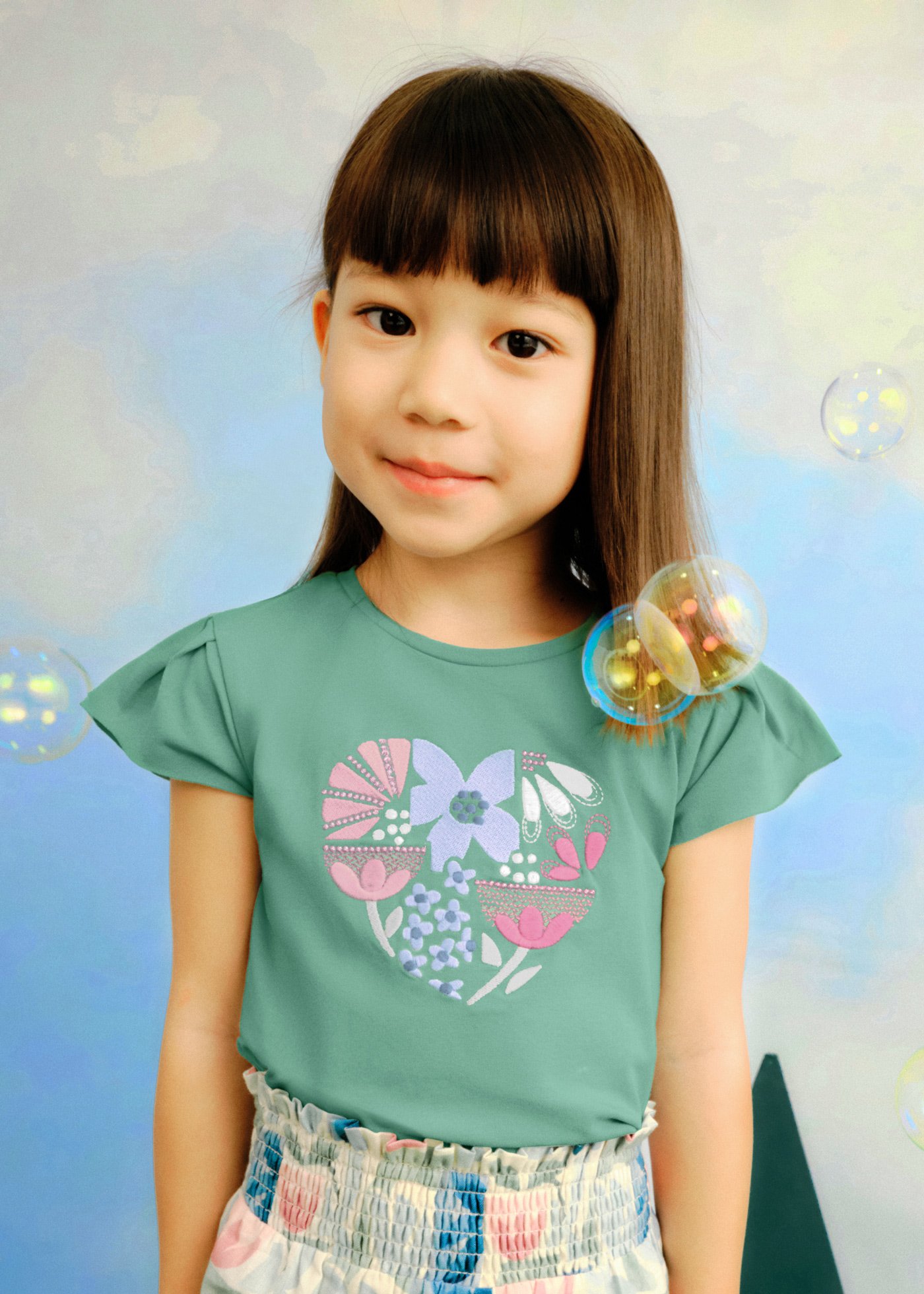 Camiseta dibujo niña