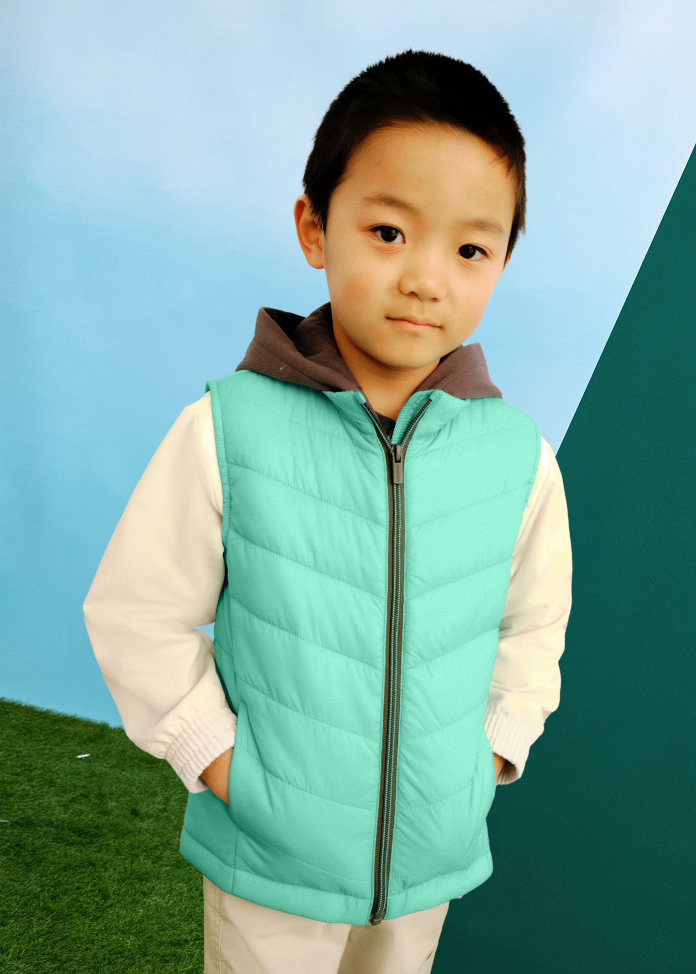 Boy ultra lightweight padded gilet