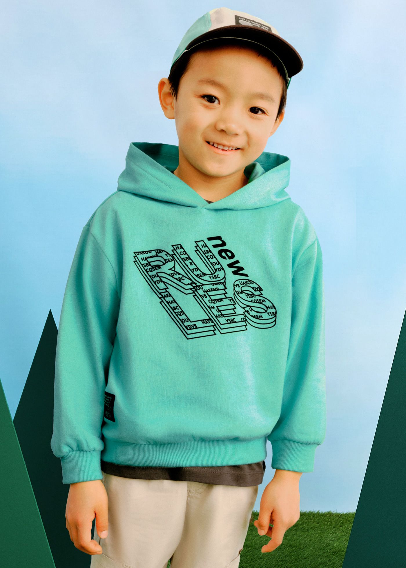 Sweatshirt Aufschrift Jungen