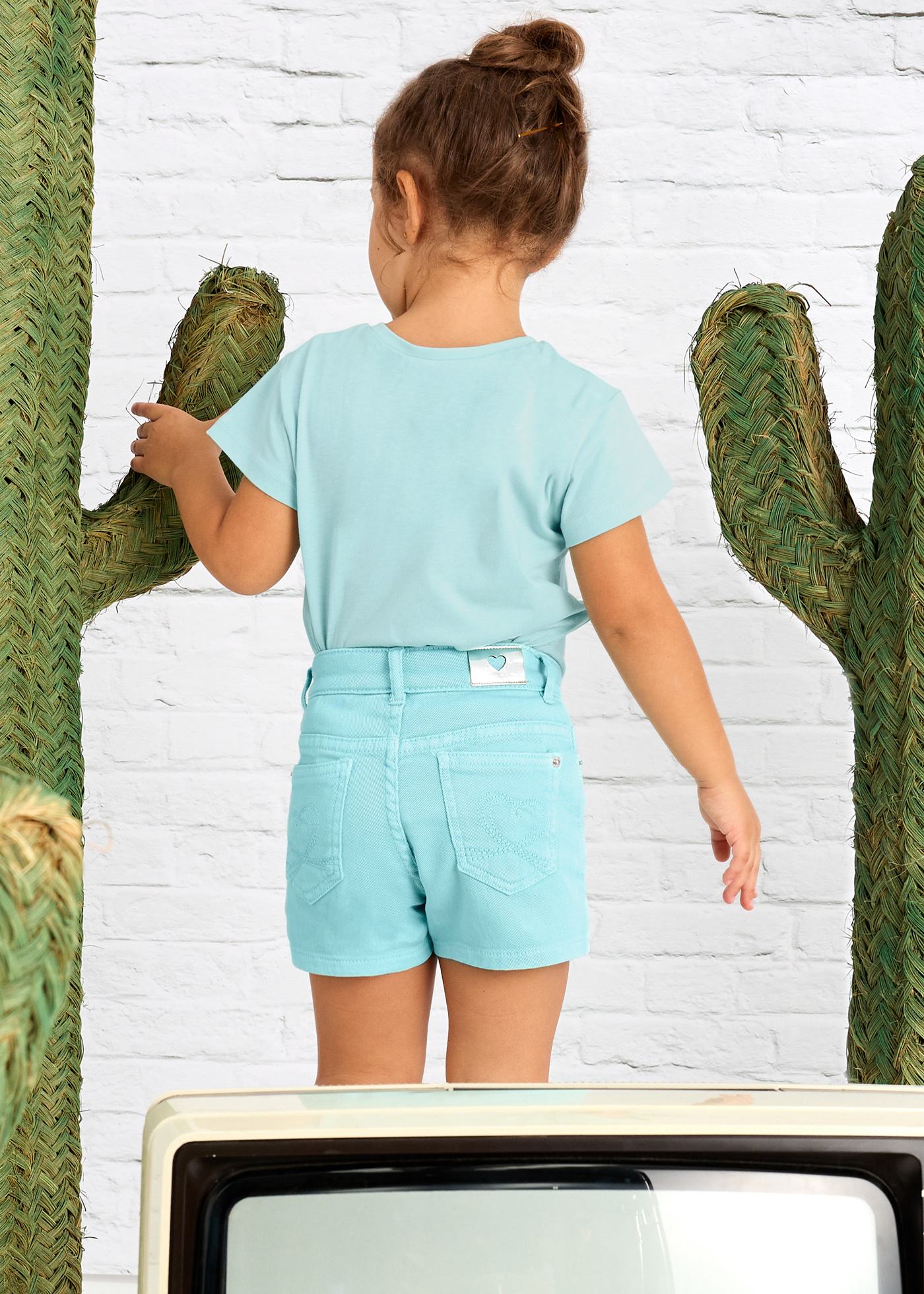 Girl basic twill shorts