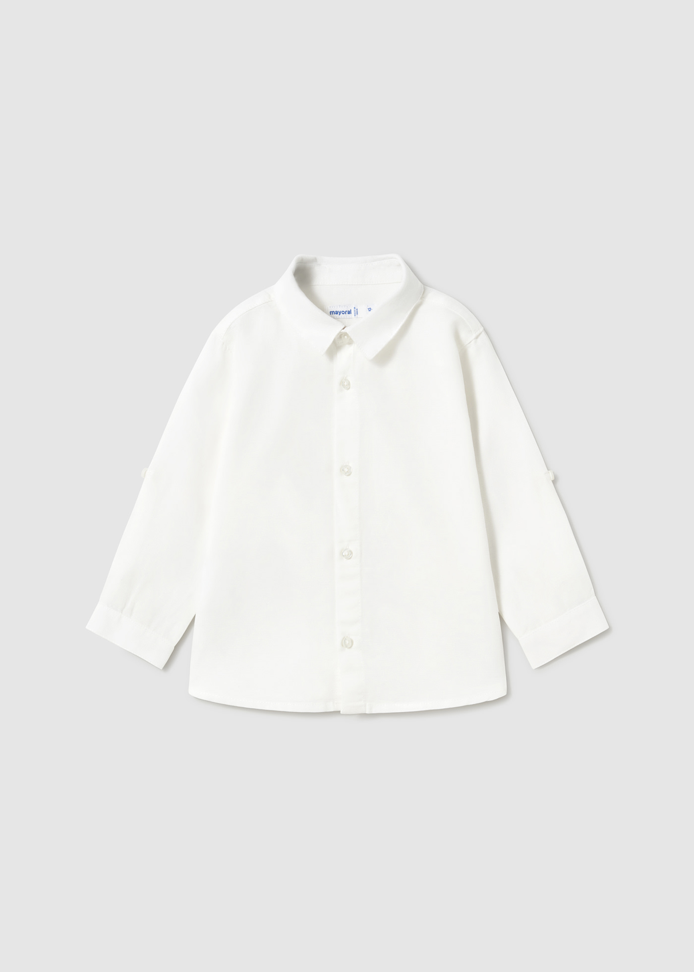 Camicia manica lunga lino neonato