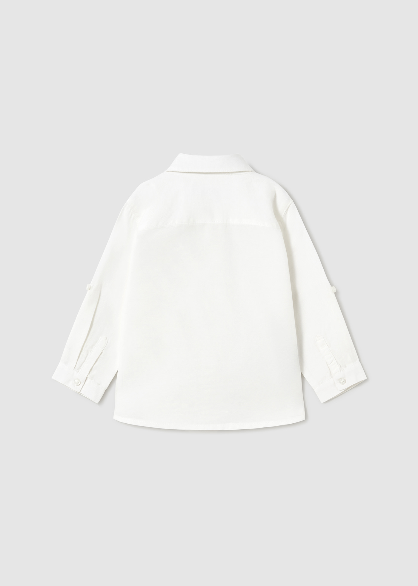 Camicia manica lunga lino neonato