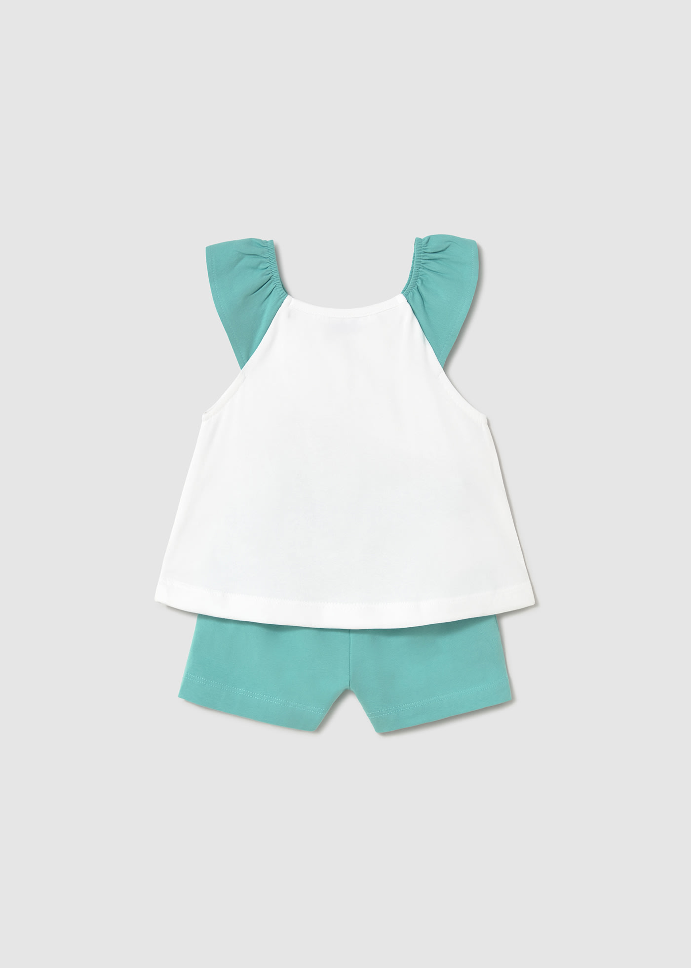 Conjunto calção e camisola alças serigrafia bebé