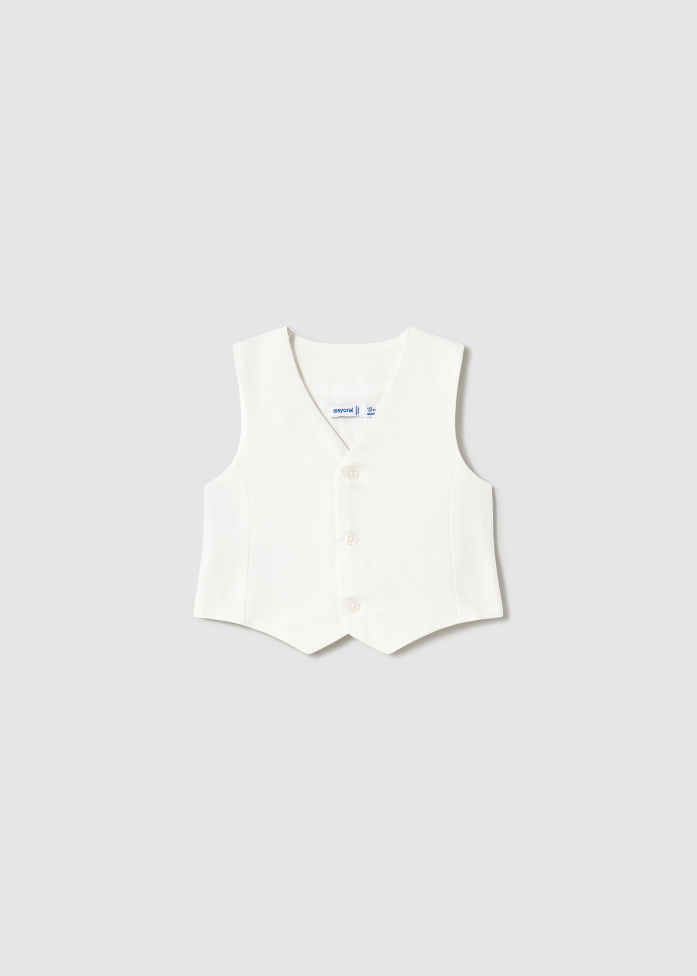 Baby formal linen waistcoat