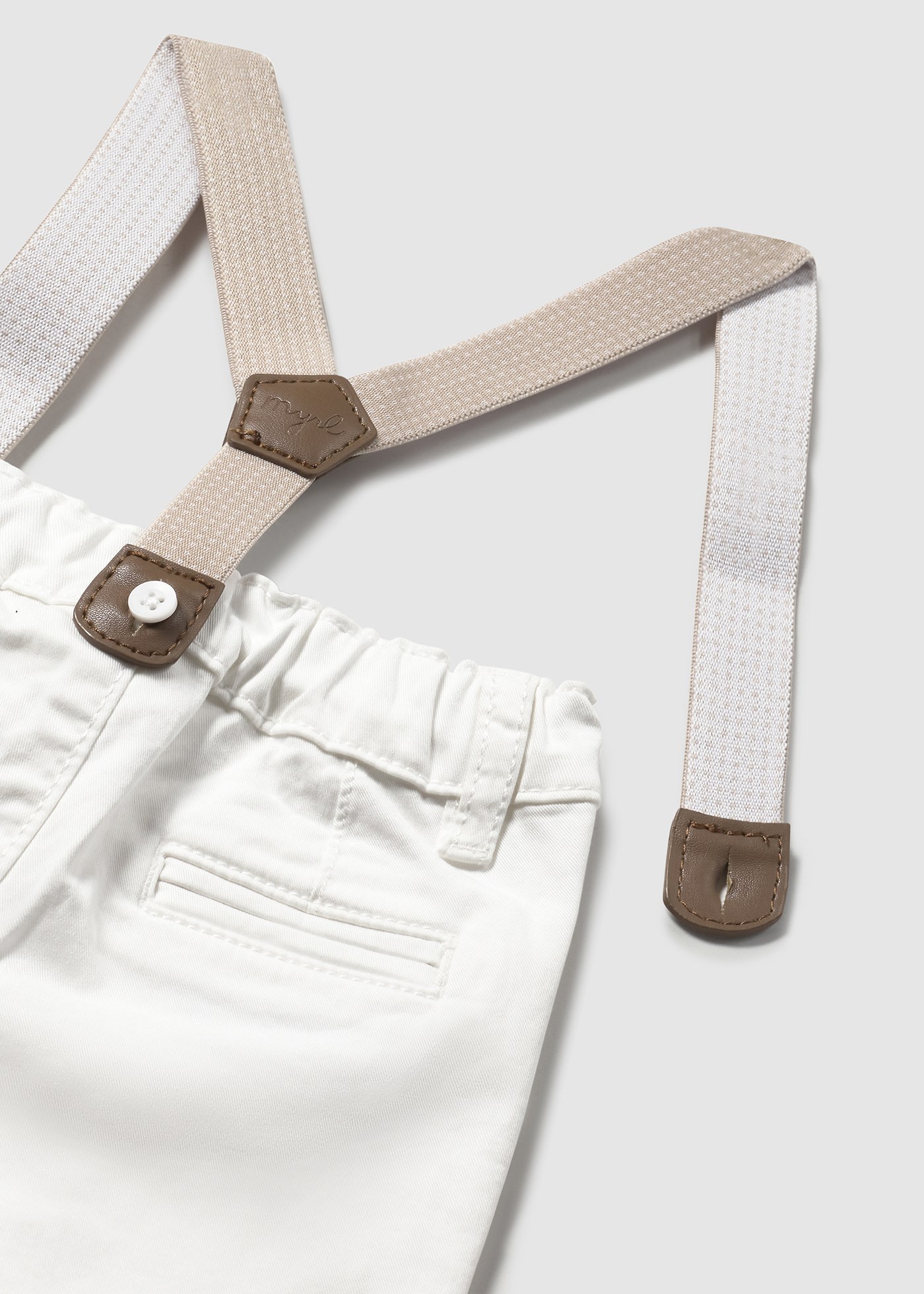 Pantalone bretelle neonato