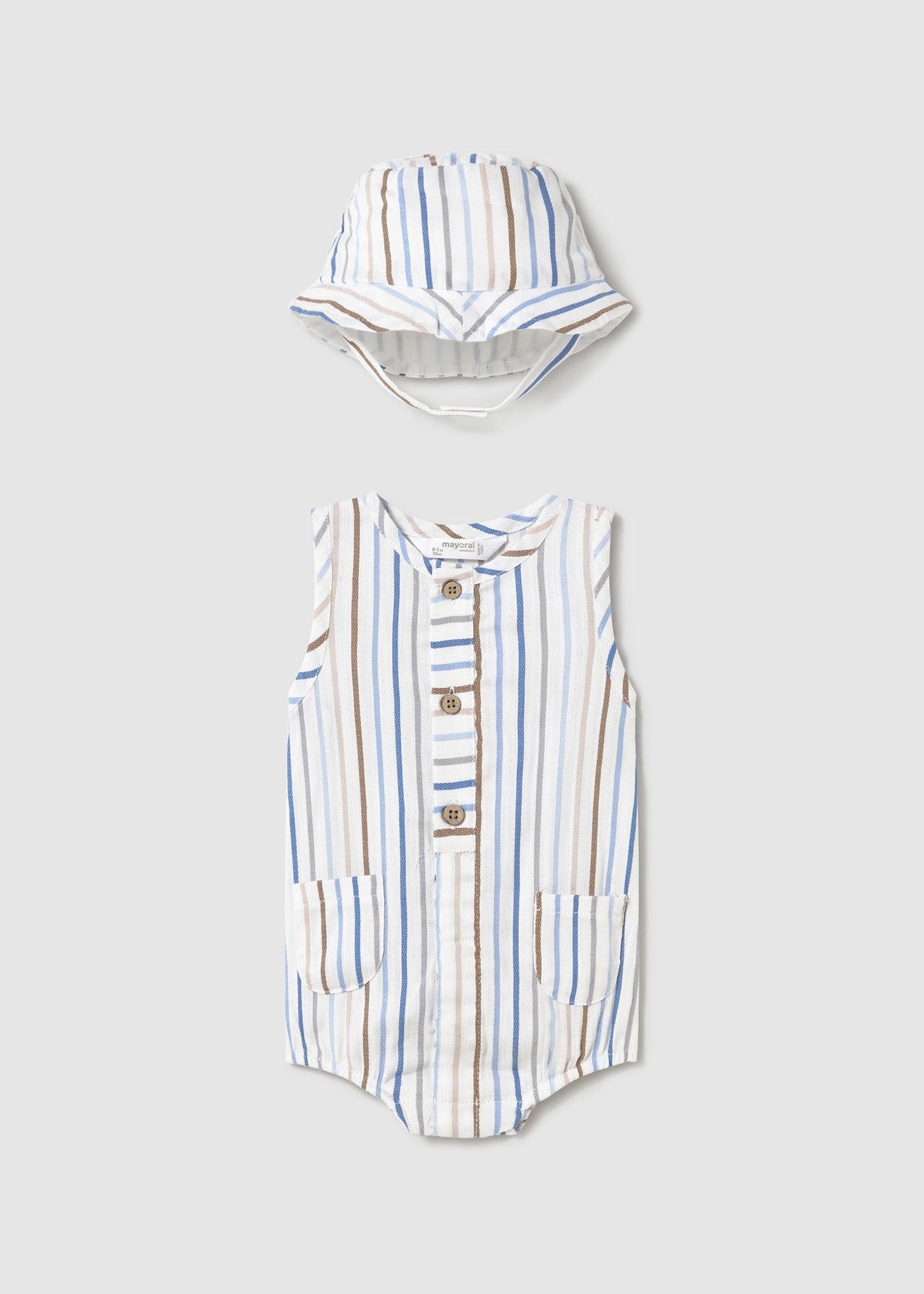 Pagliaccetto con cappello neonato