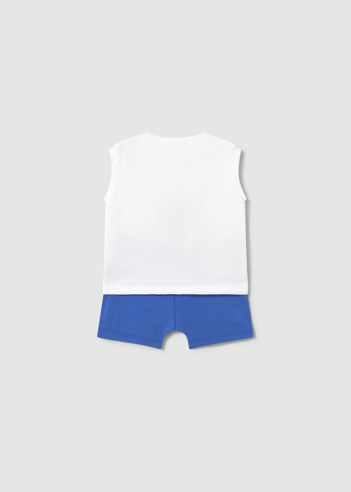 Set 4 piese tricou fara maneca nou-nascut