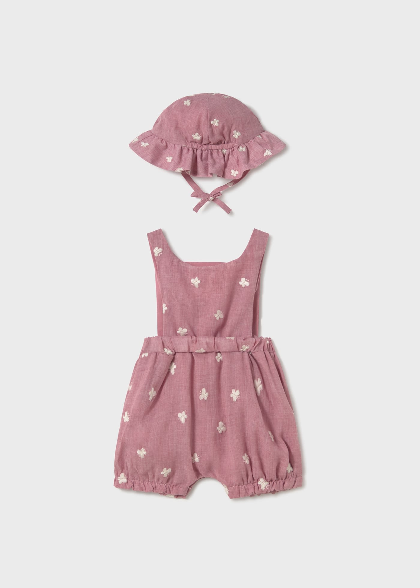 Salopette con cappello neonata