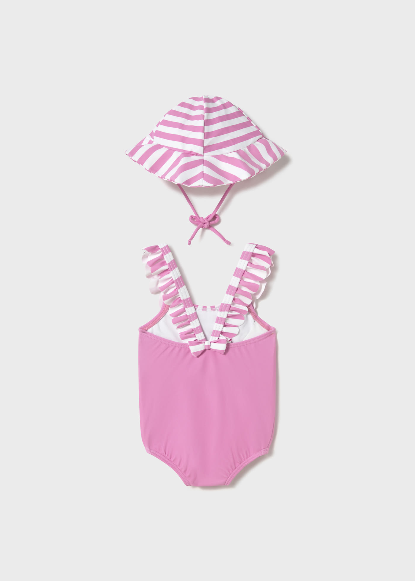 Costume cappello con protezione solare neonata