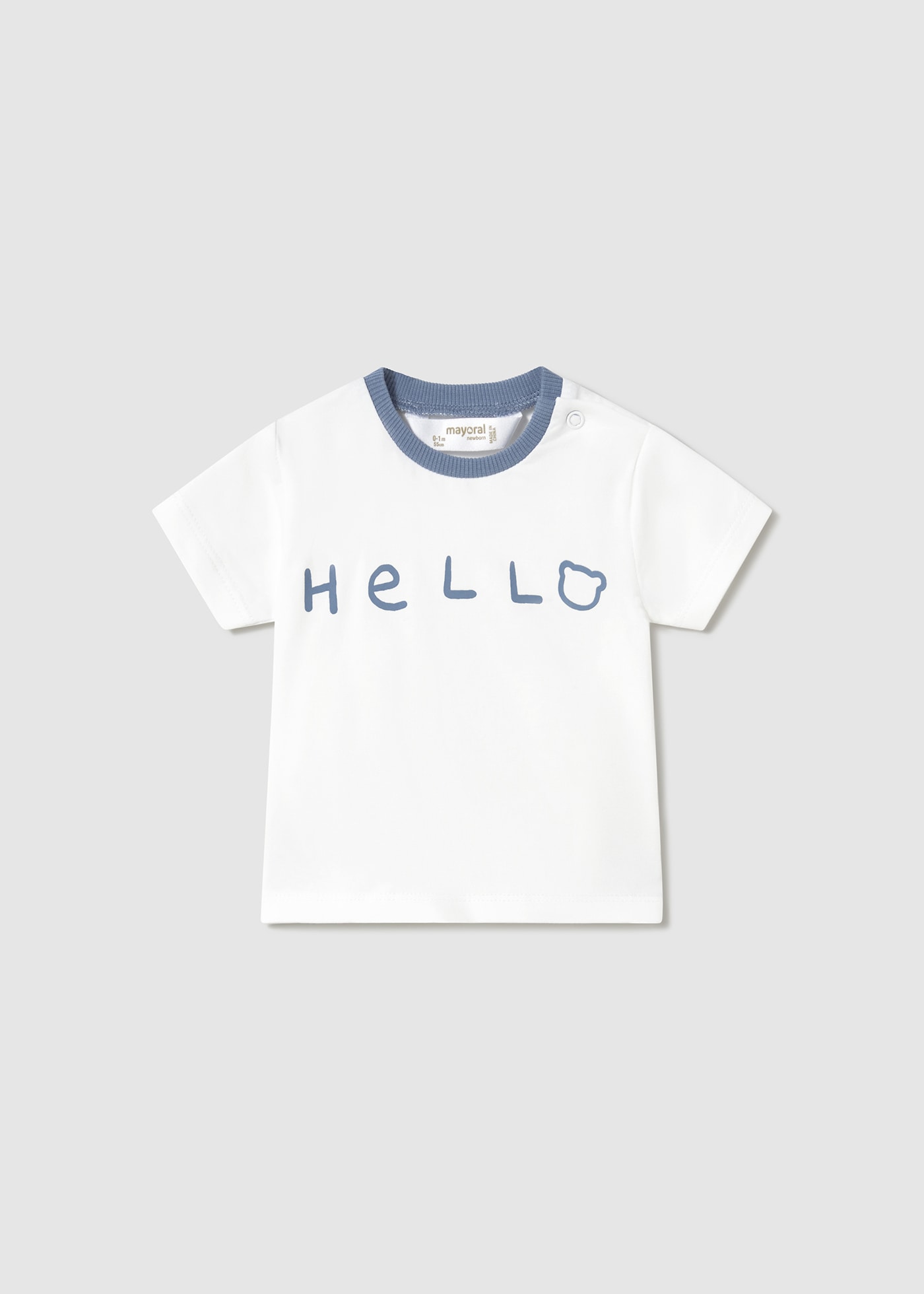 Fato treino com t-shirt animal recém nascido