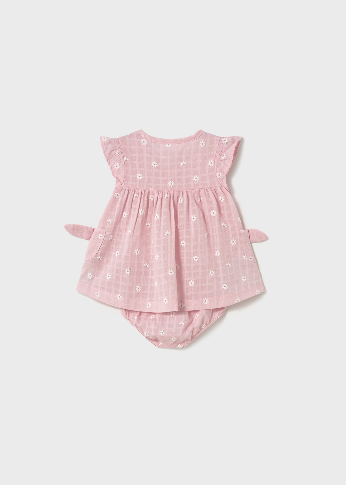 Newborn Button Dress with Bloomers