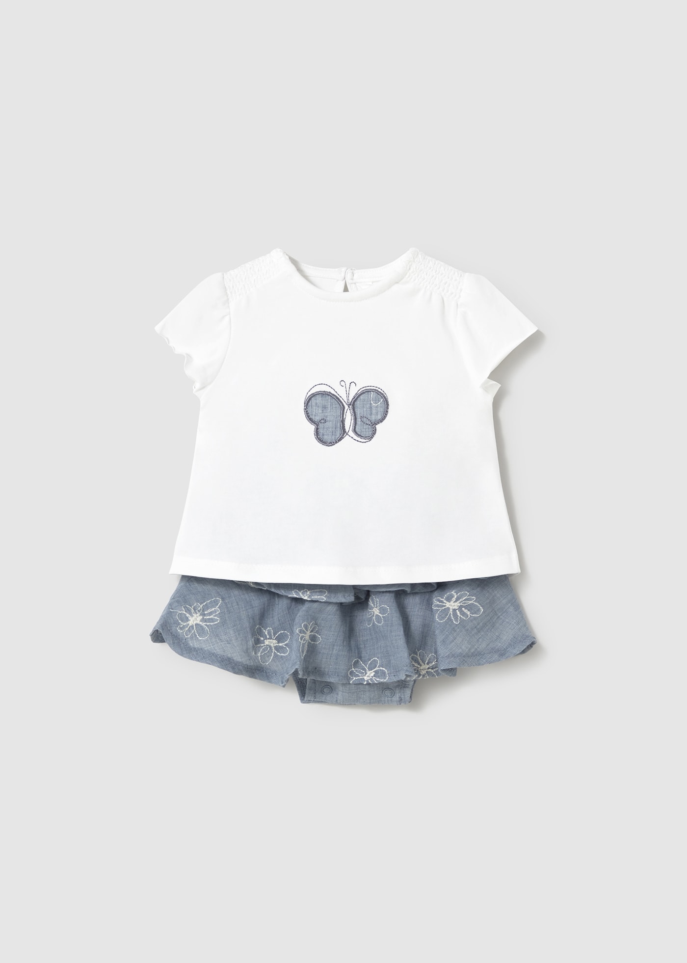 Completo gonna e maglietta neonata