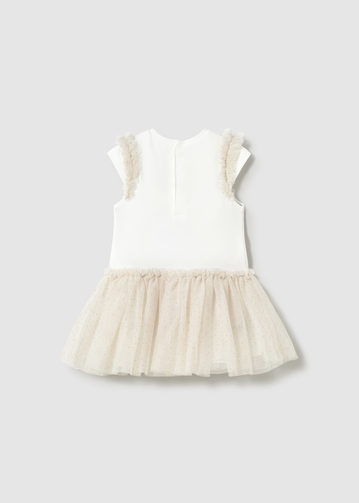 Baby dress with tulle skirt