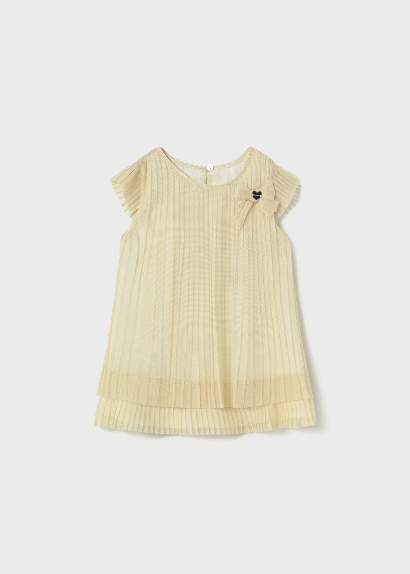 Vestito tulle plissettato neonata