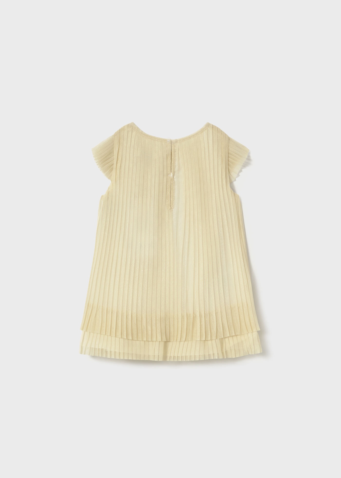 Vestito tulle plissettato neonata