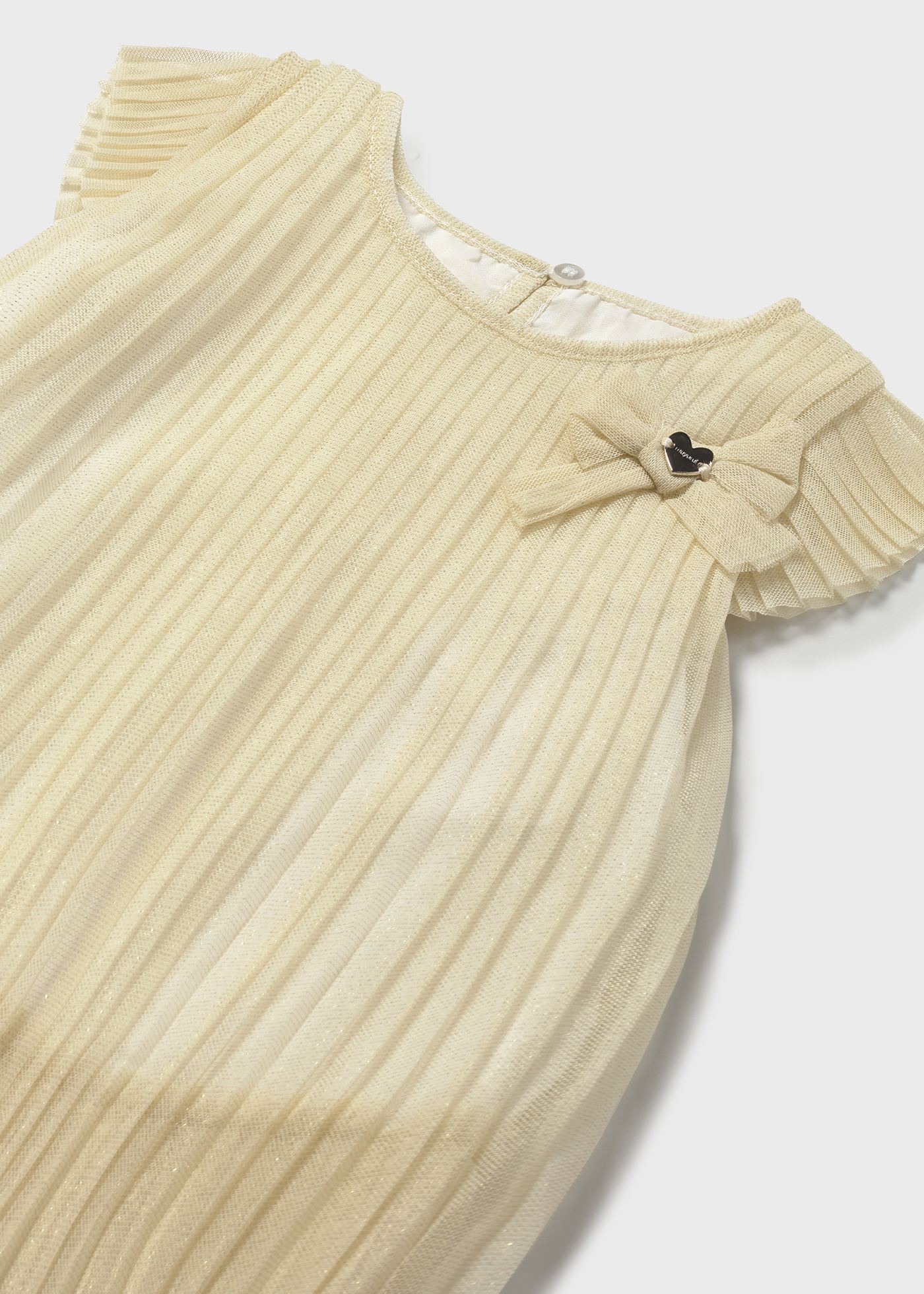 Vestito tulle plissettato neonata