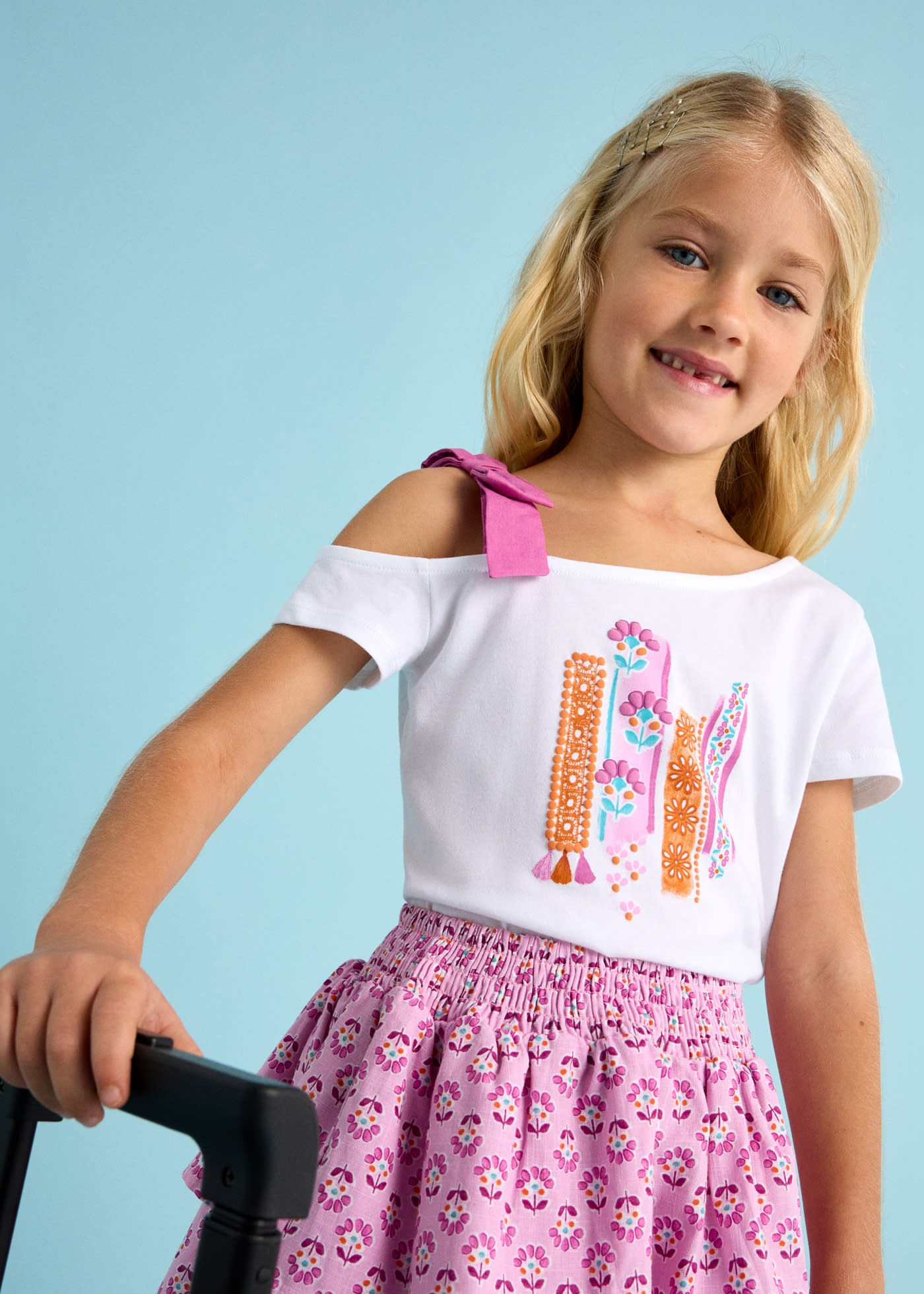 Tricou asimetric fetita