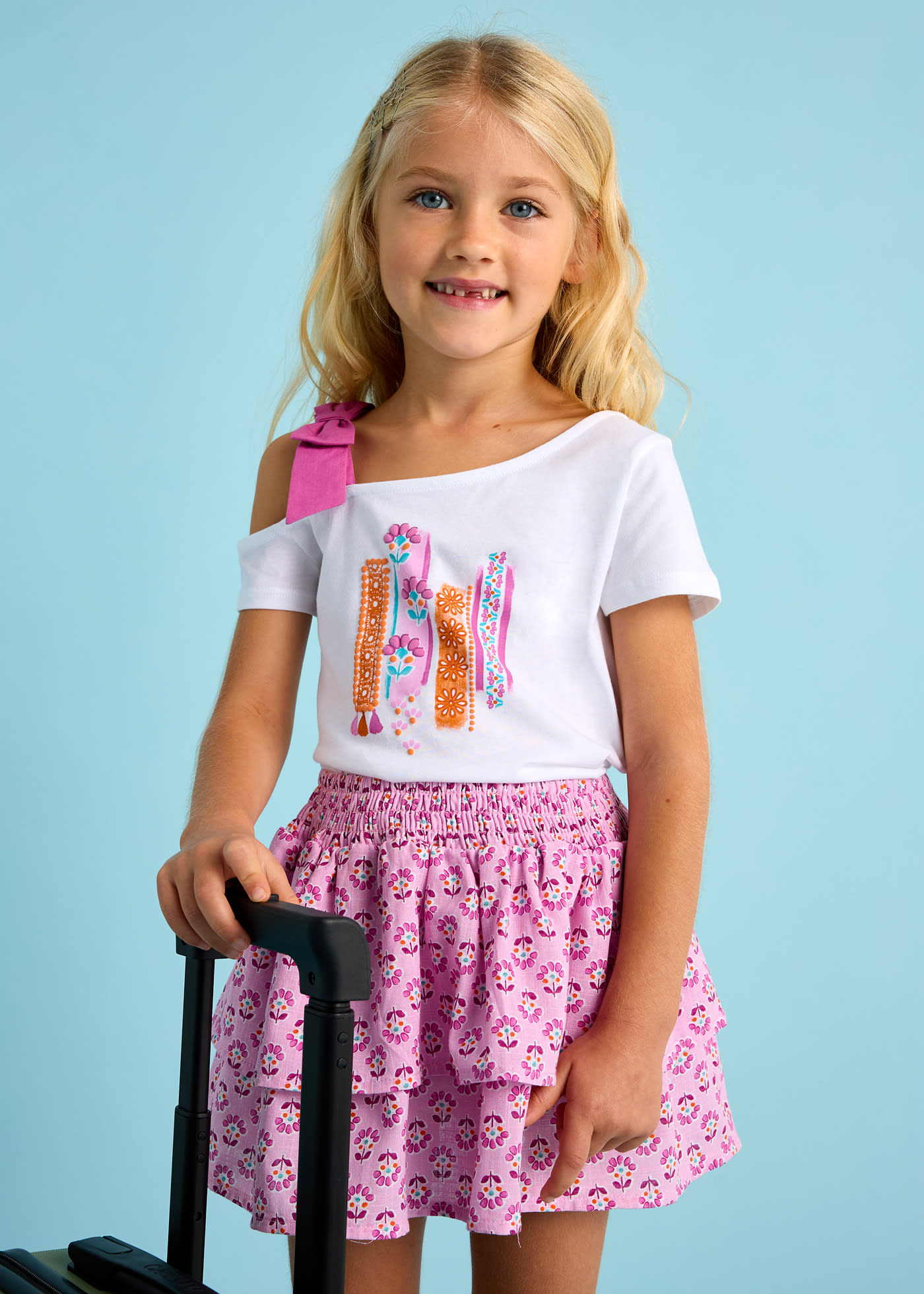 Tricou asimetric fetita