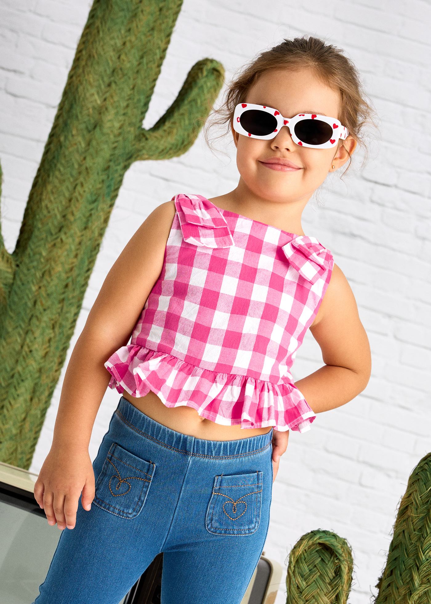Top peplum laço menina