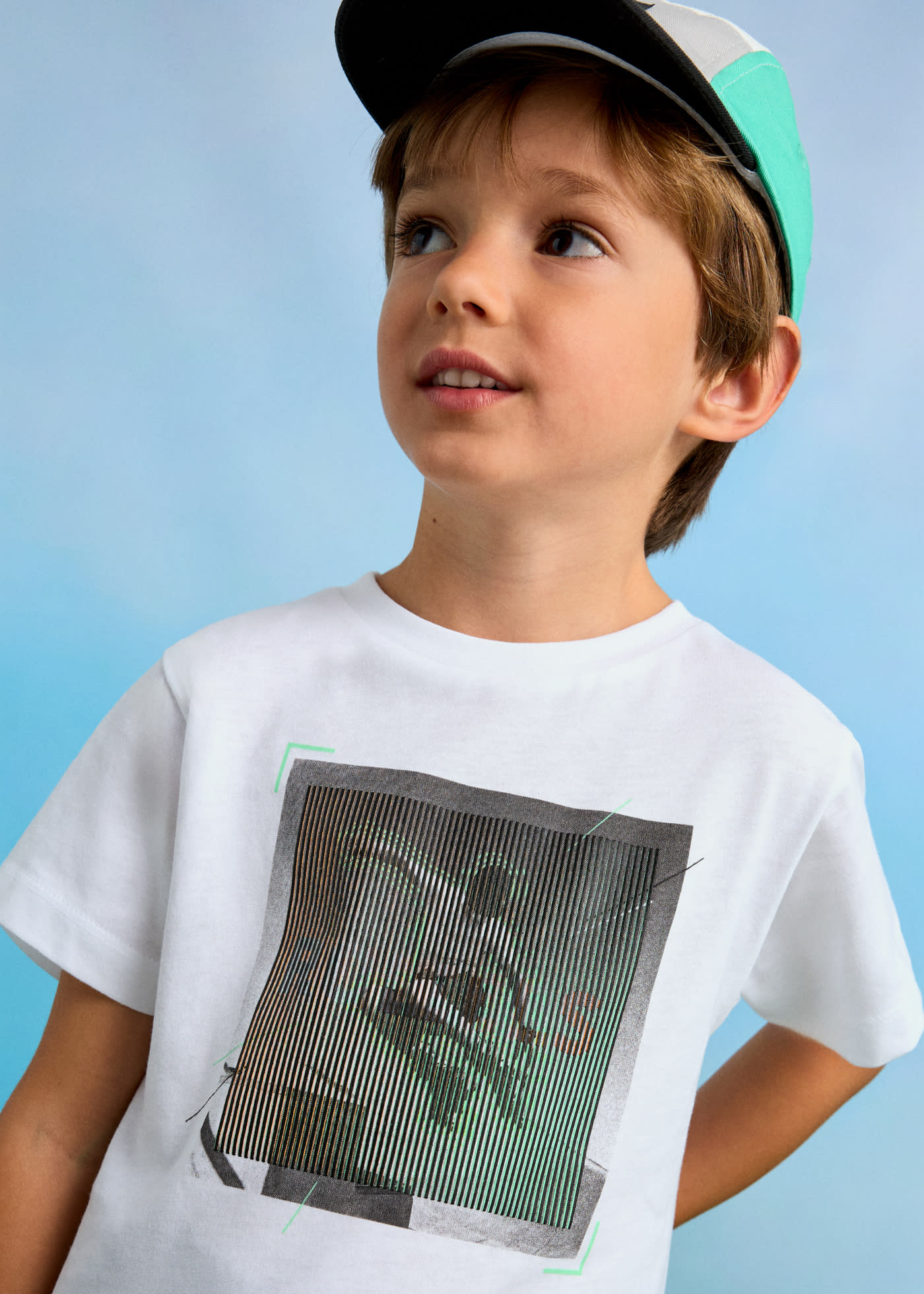 Camiseta estampado lenticular niño