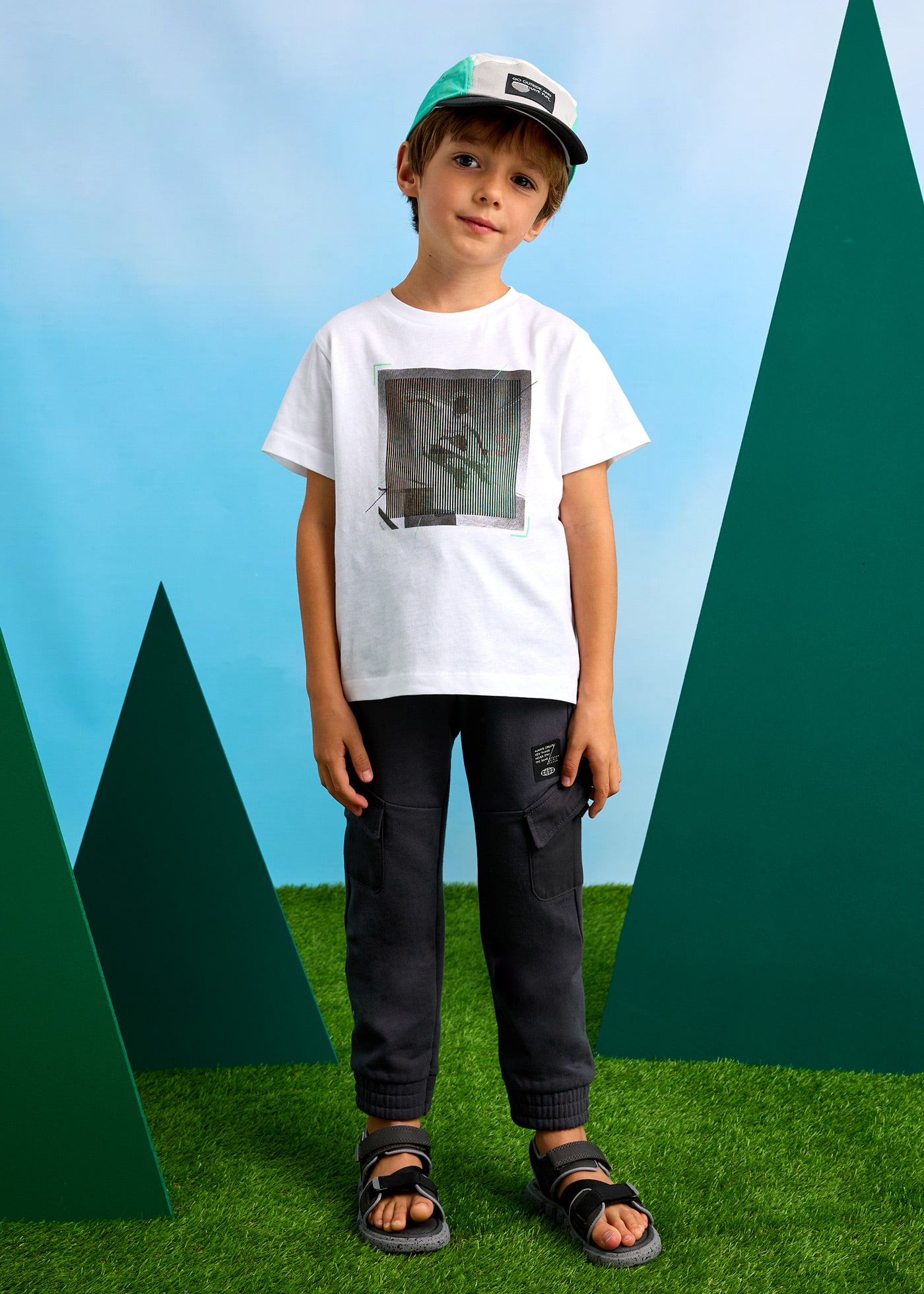 Camiseta estampado lenticular niño