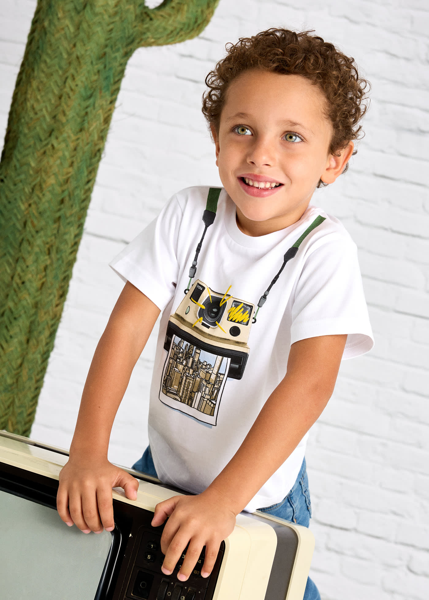 Maglietta macchina fotografica bambino