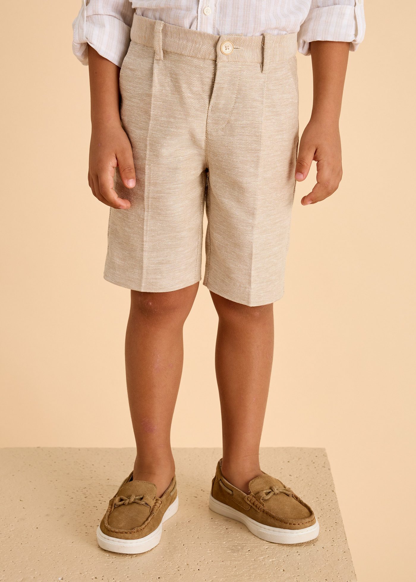 Boy linen shorts