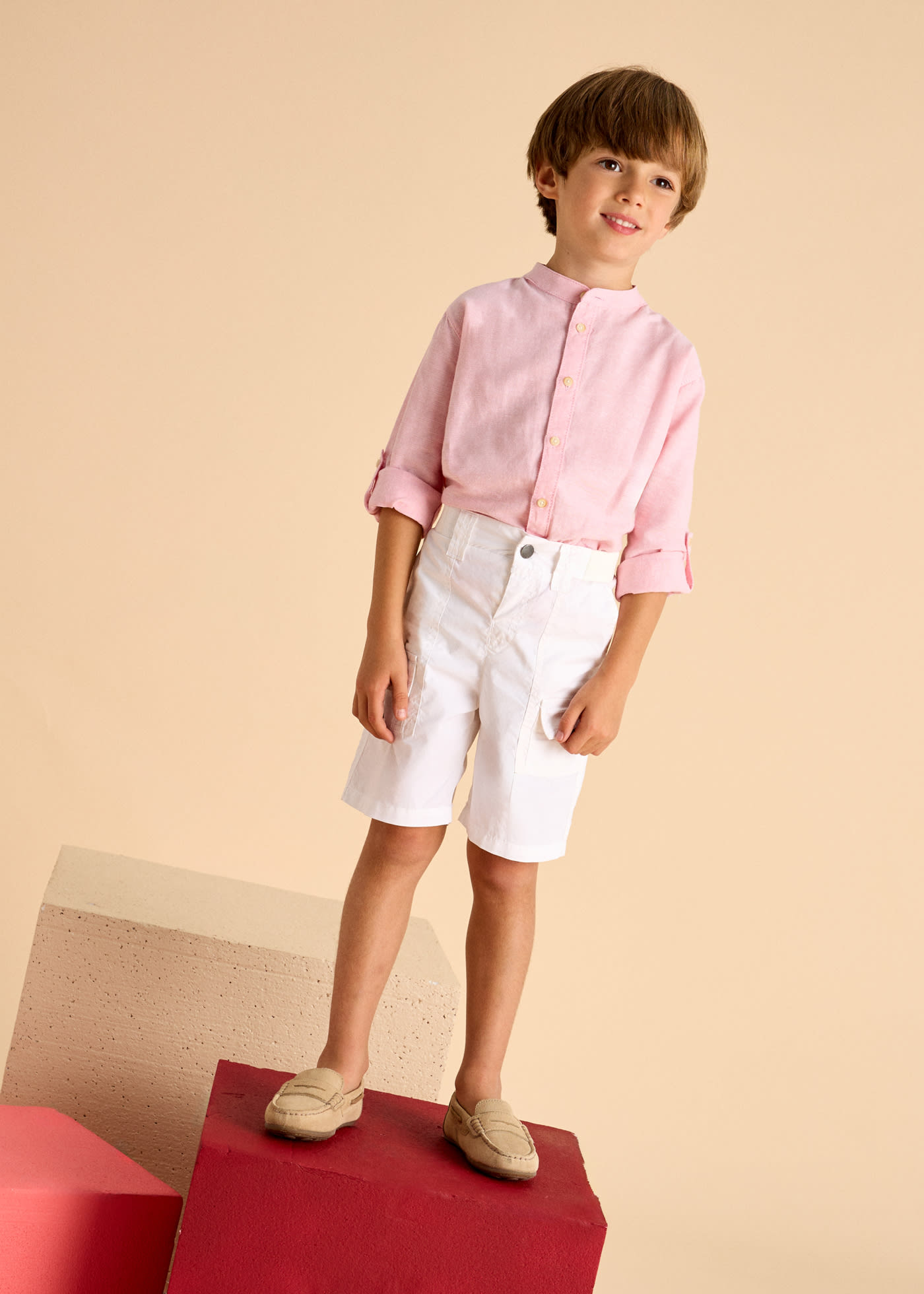 Bermuda multi tasche bambino