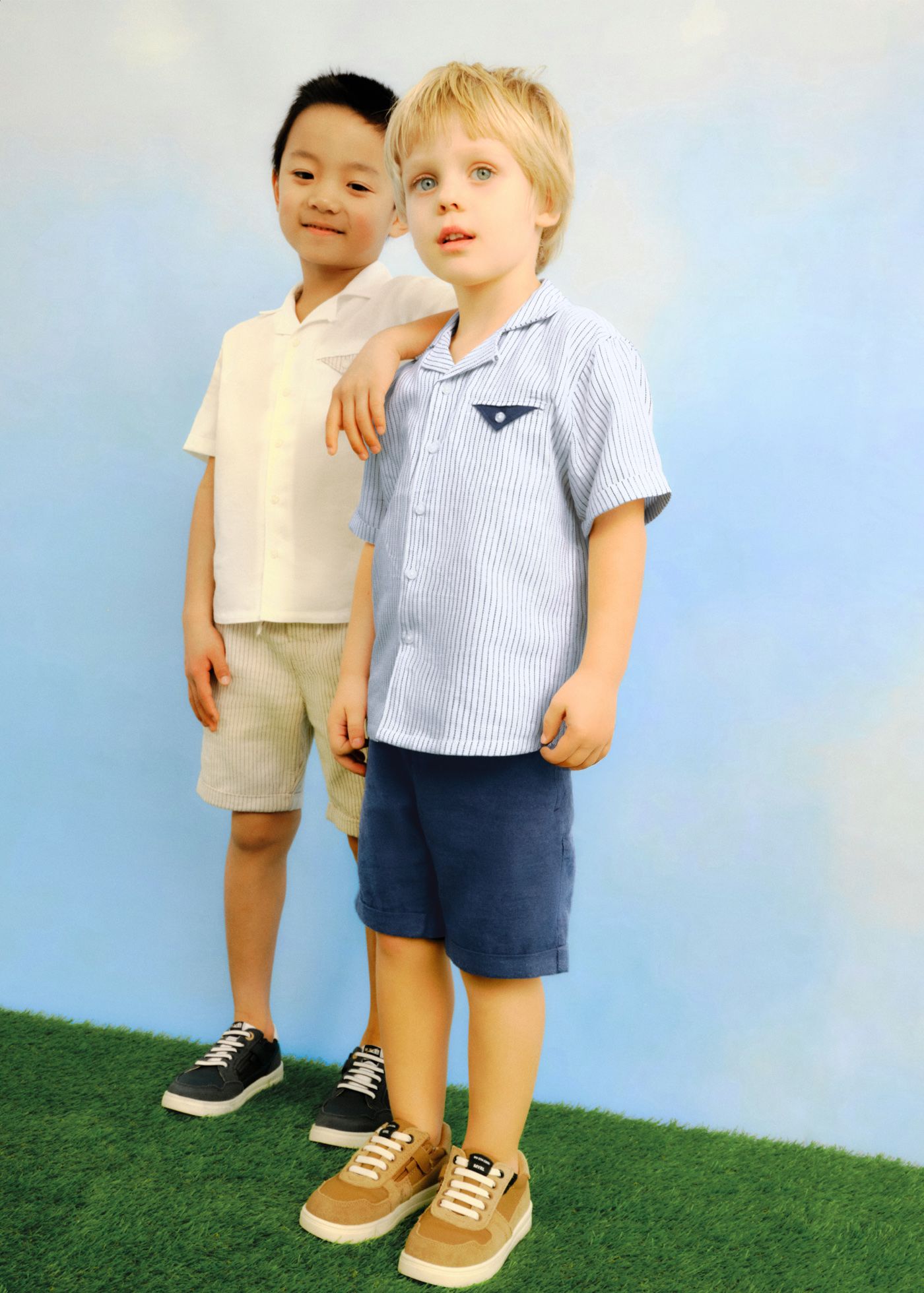 Conjunto bermuda e camisa menino
