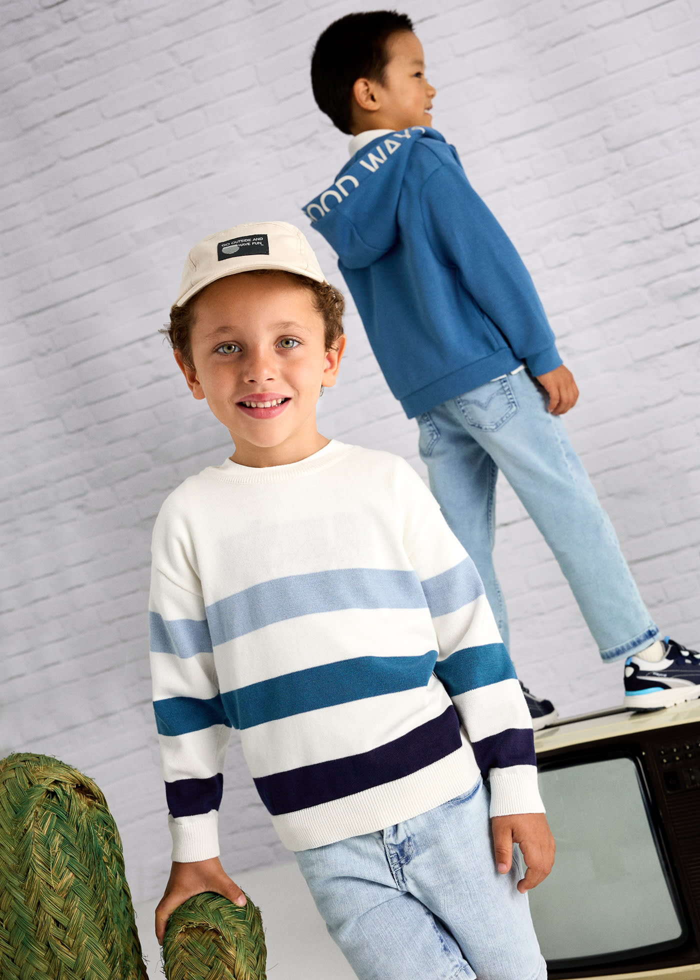 Maglione righe bambino
