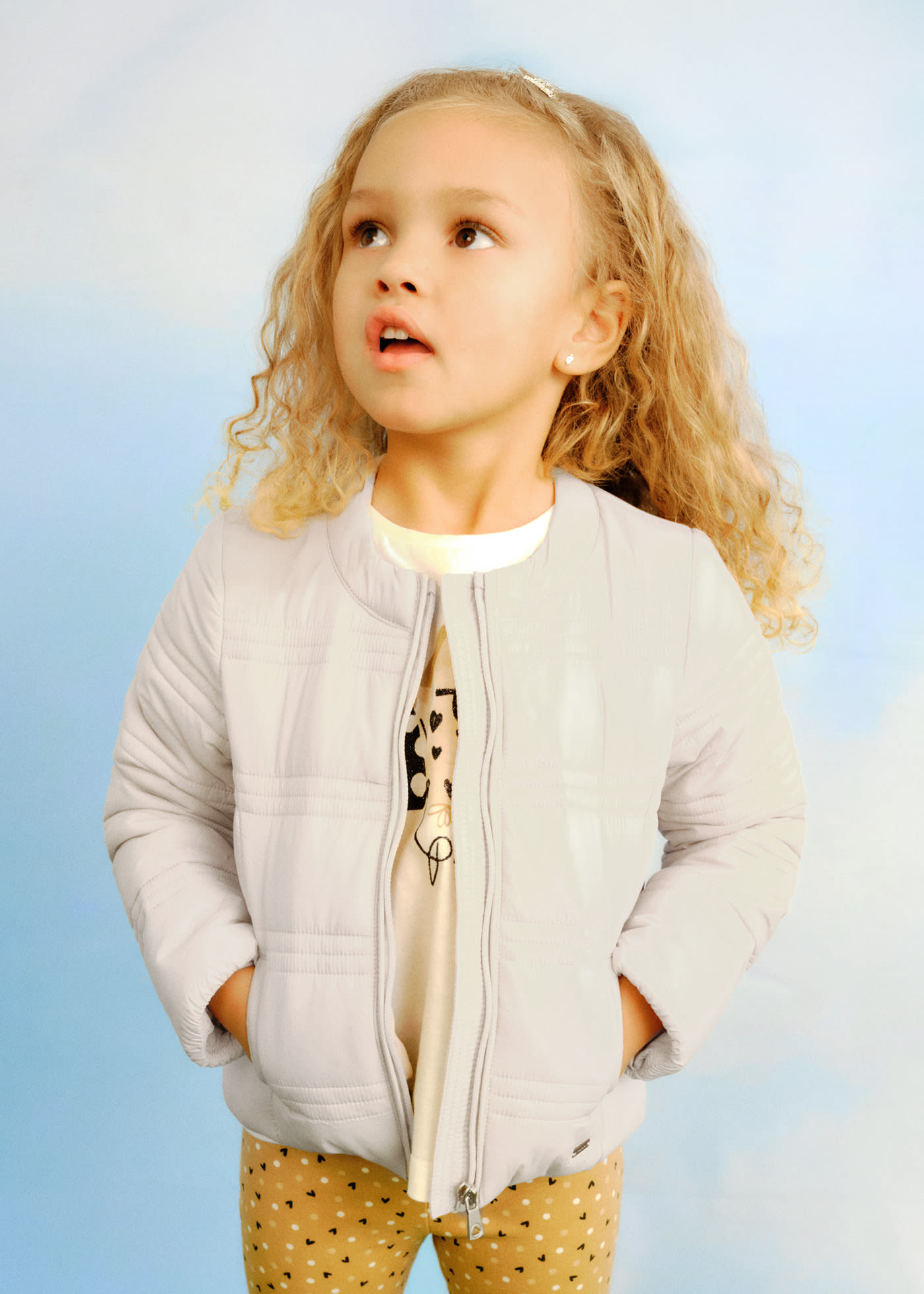 Girl Lightweight Padded Windbreaker