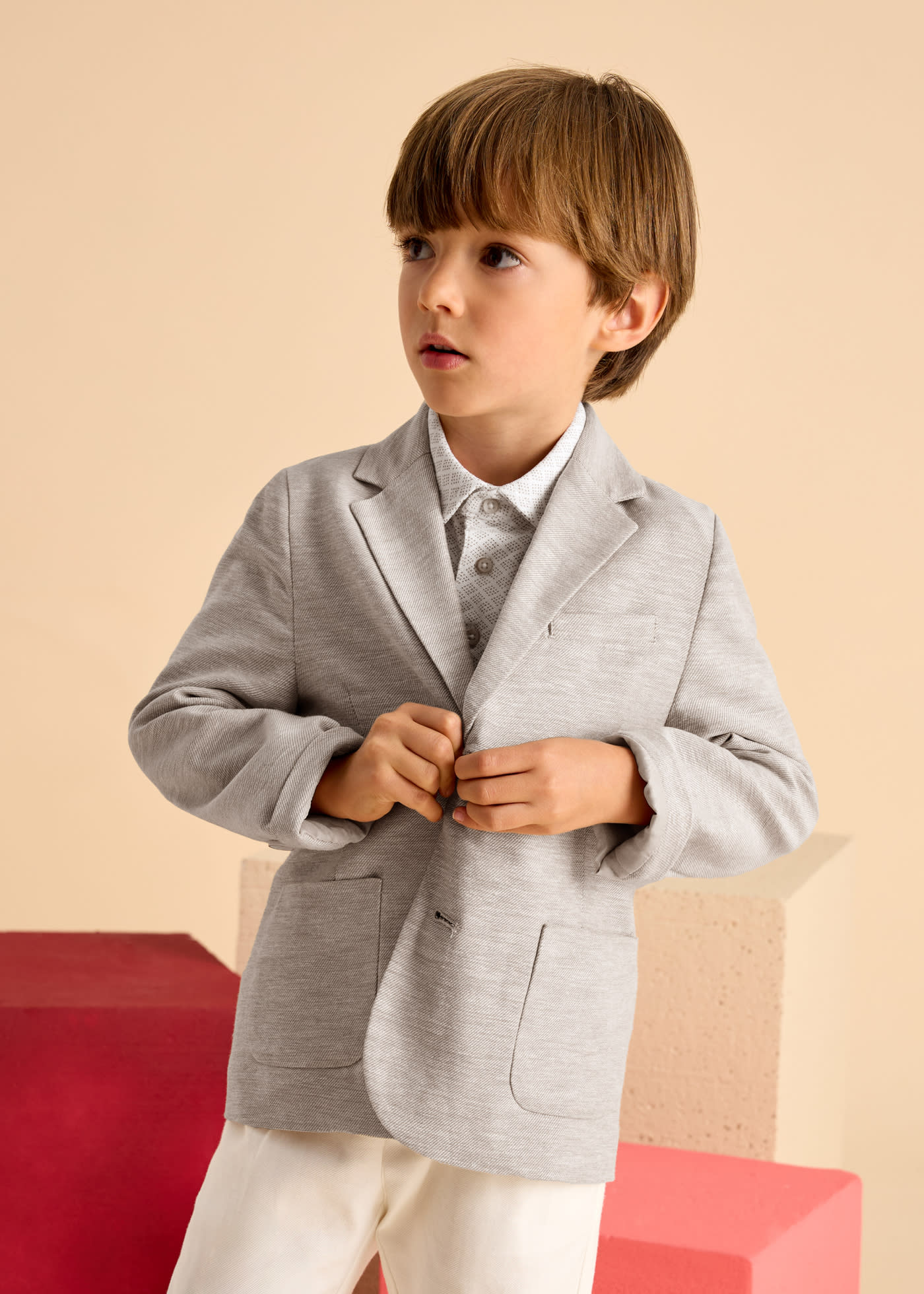 Blazer mit Leinenanteil Jungen