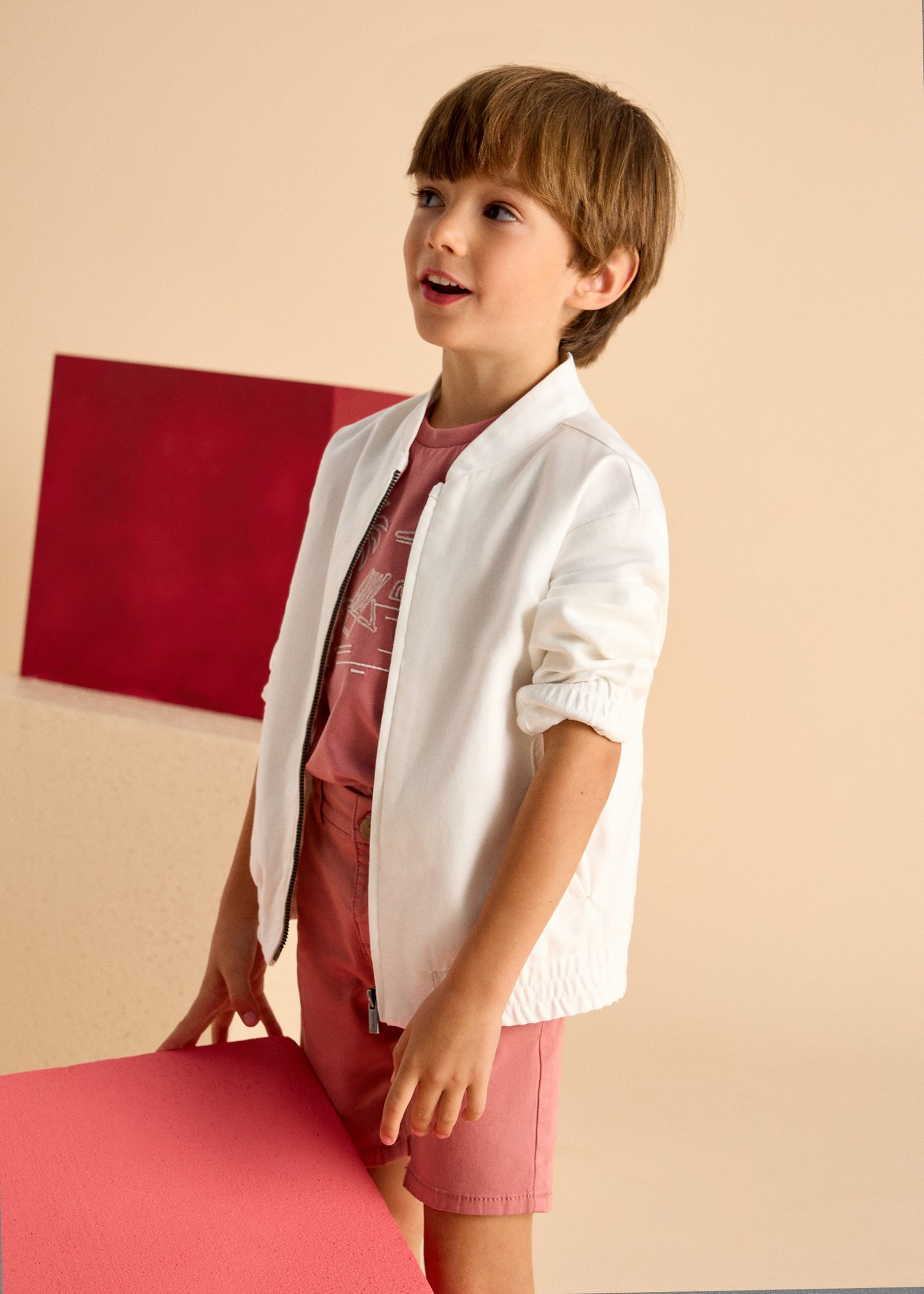 Giubbotto elegante lino bambino