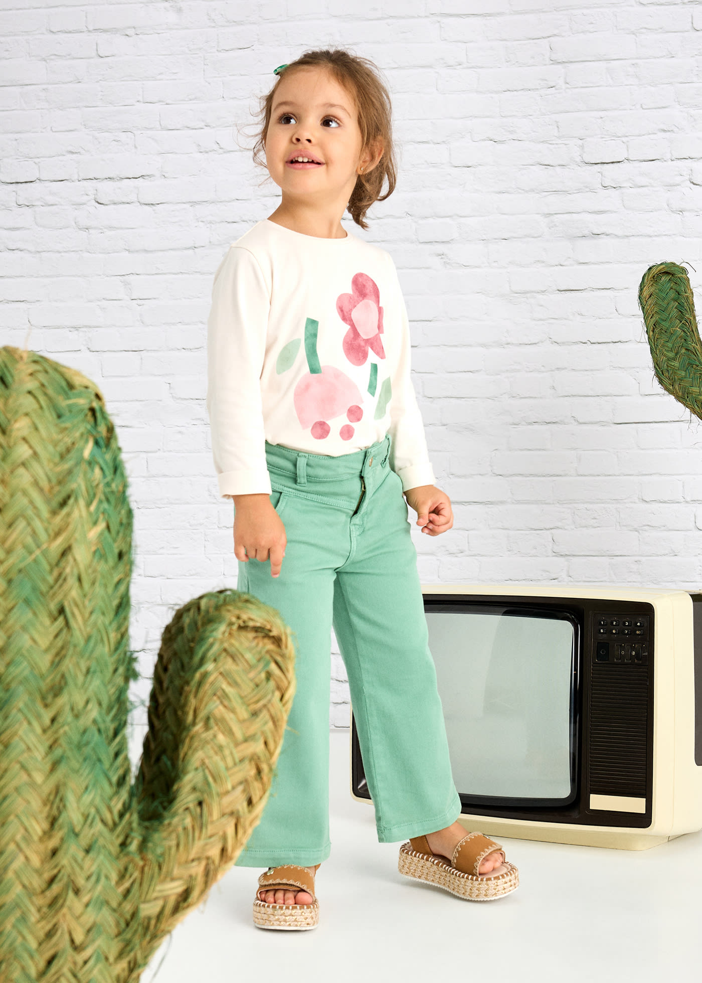 Pantalone twill bambina