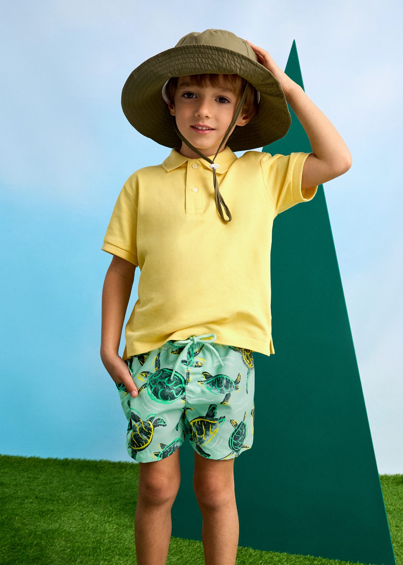 Boy print swimming shorts